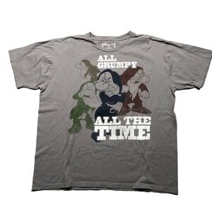 Disney Store T-Shirt Mens XL‎ All Grumpy All The Time Short Sleeve